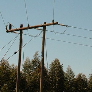 Image: Power line Cross Poles Image